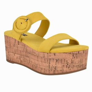 Nine West Very Platform Slides - Yellow - Ireland (SJ9613457)